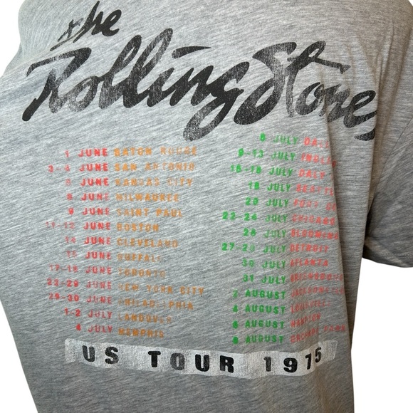 Rolling Stones Bravado Tee – 1975 Tour of the Americas Graphic Shirt SZ Large - Picture 8 of 13